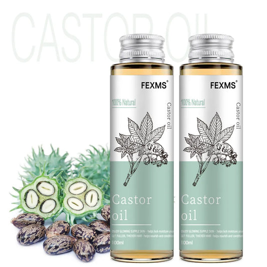 100% Pure And Castor Oil For Hair Growth, Eyelashes And Eyebrows - Carrier Oil For Essential Oils, Aromatherapy And Massage